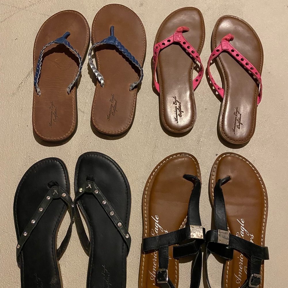 AEO • Women’s Size 7 Flip Flop Bundle